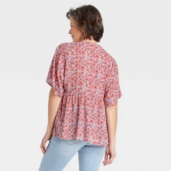 Knox rose short sleeve Henley blouse new small - Picture 5 of 7